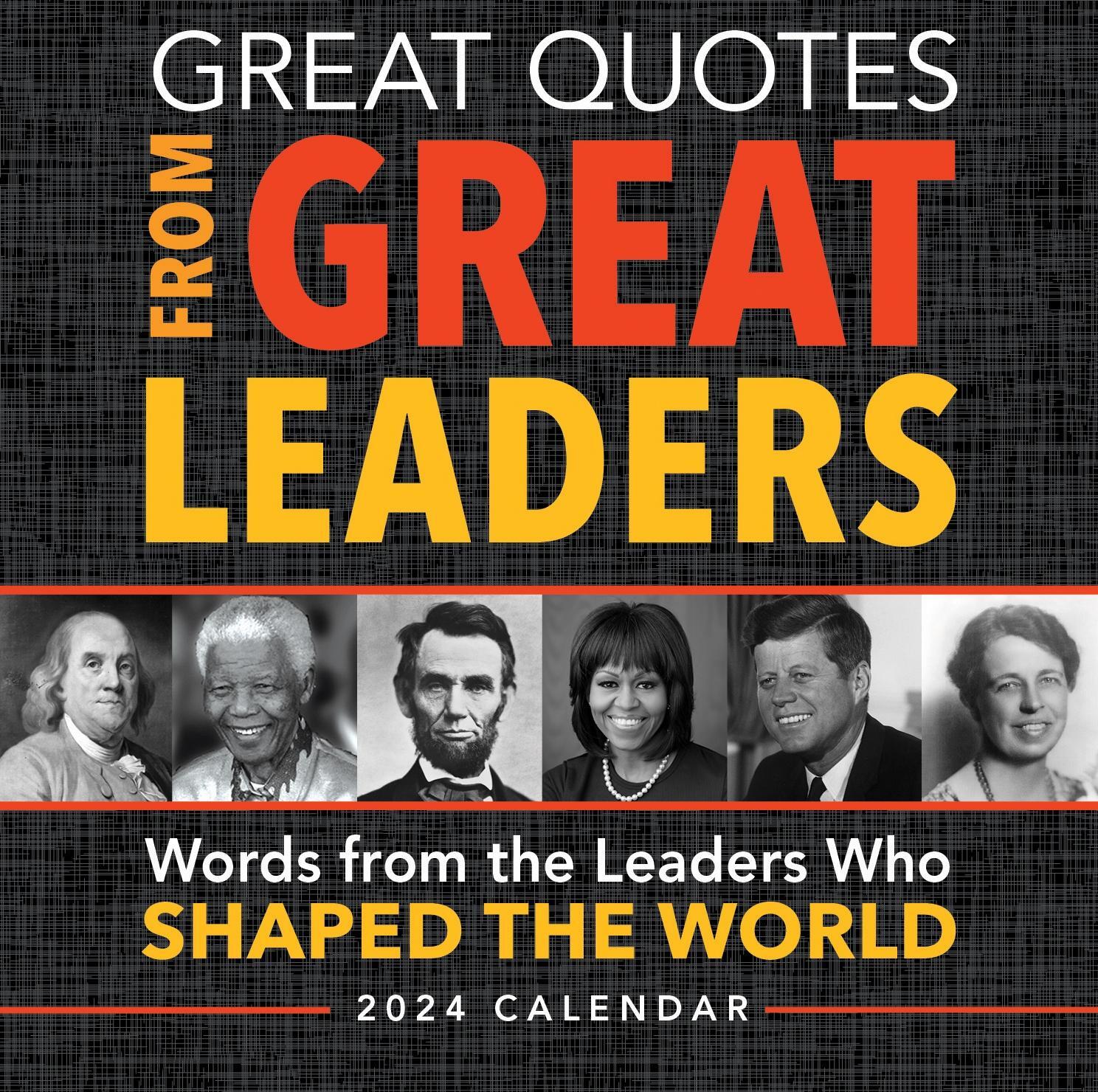 Cover: 9781728268057 | 2024 Great Quotes from Great Leaders Boxed Calendar | Sourcebooks
