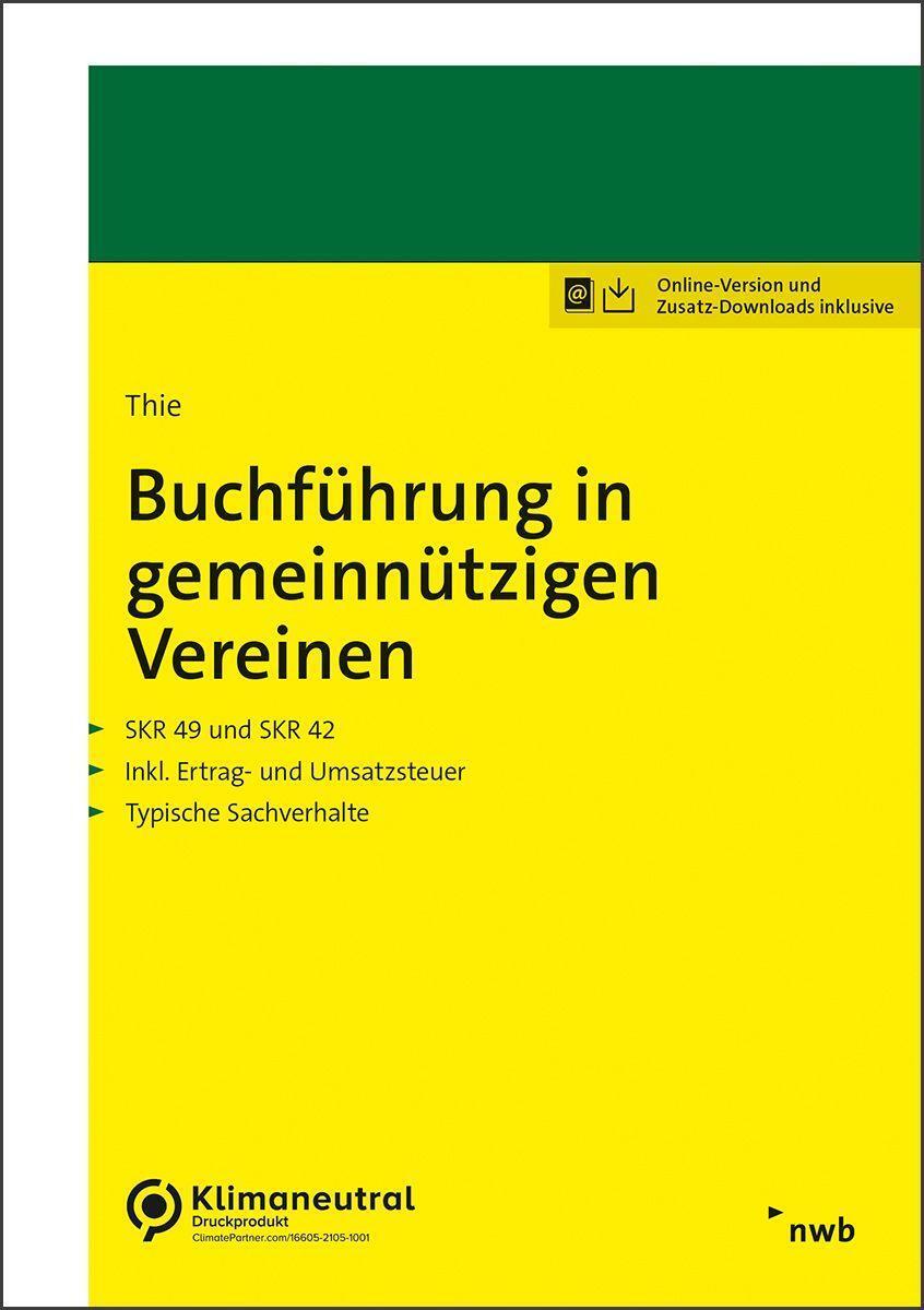 Cover: 9783482646416 | Buchführung in gemeinnützigen Vereinen | Bernhard Thie | Bundle | 2023