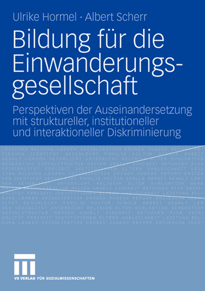 Cover: 9783531143996 | Bildung für die Einwanderungsgesellschaft | Ulrike Hormel (u. a.)