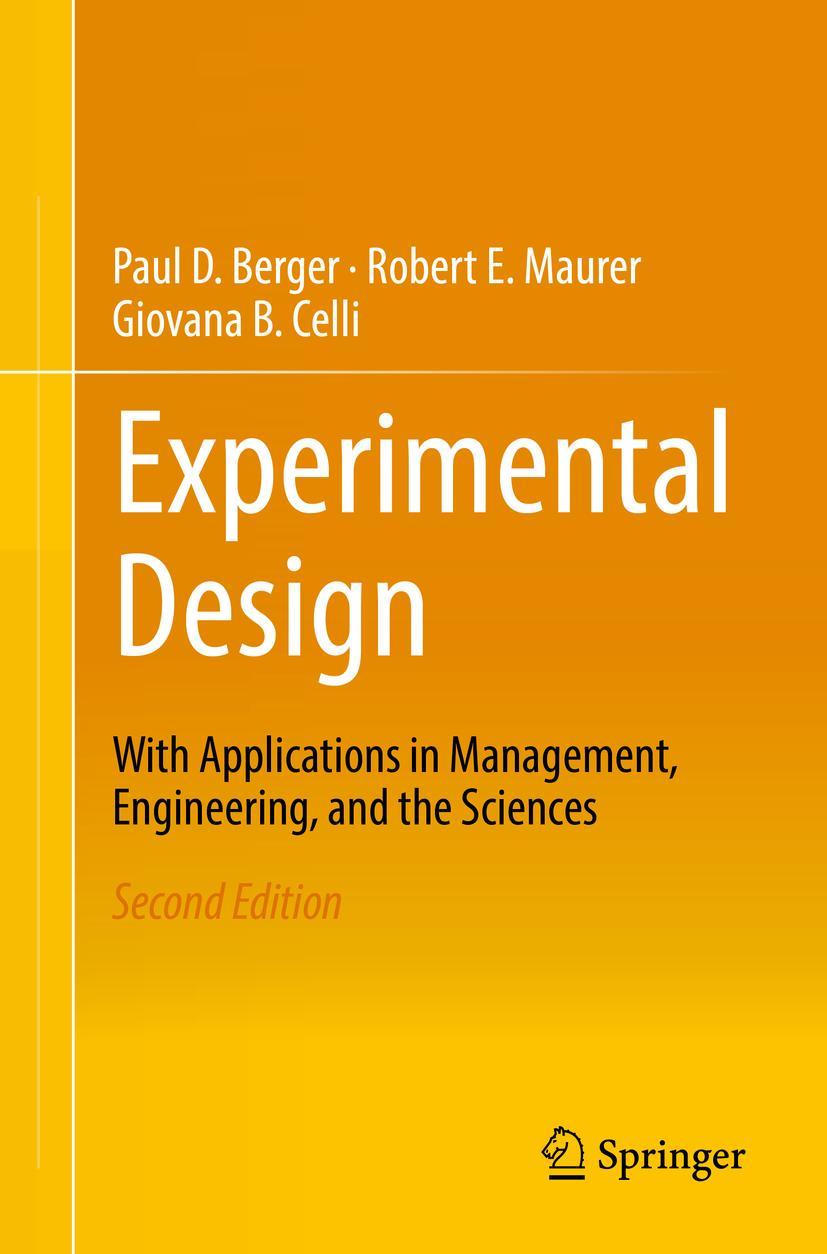 Cover: 9783319645827 | Experimental Design | Paul D. Berger (u. a.) | Taschenbuch | xviii