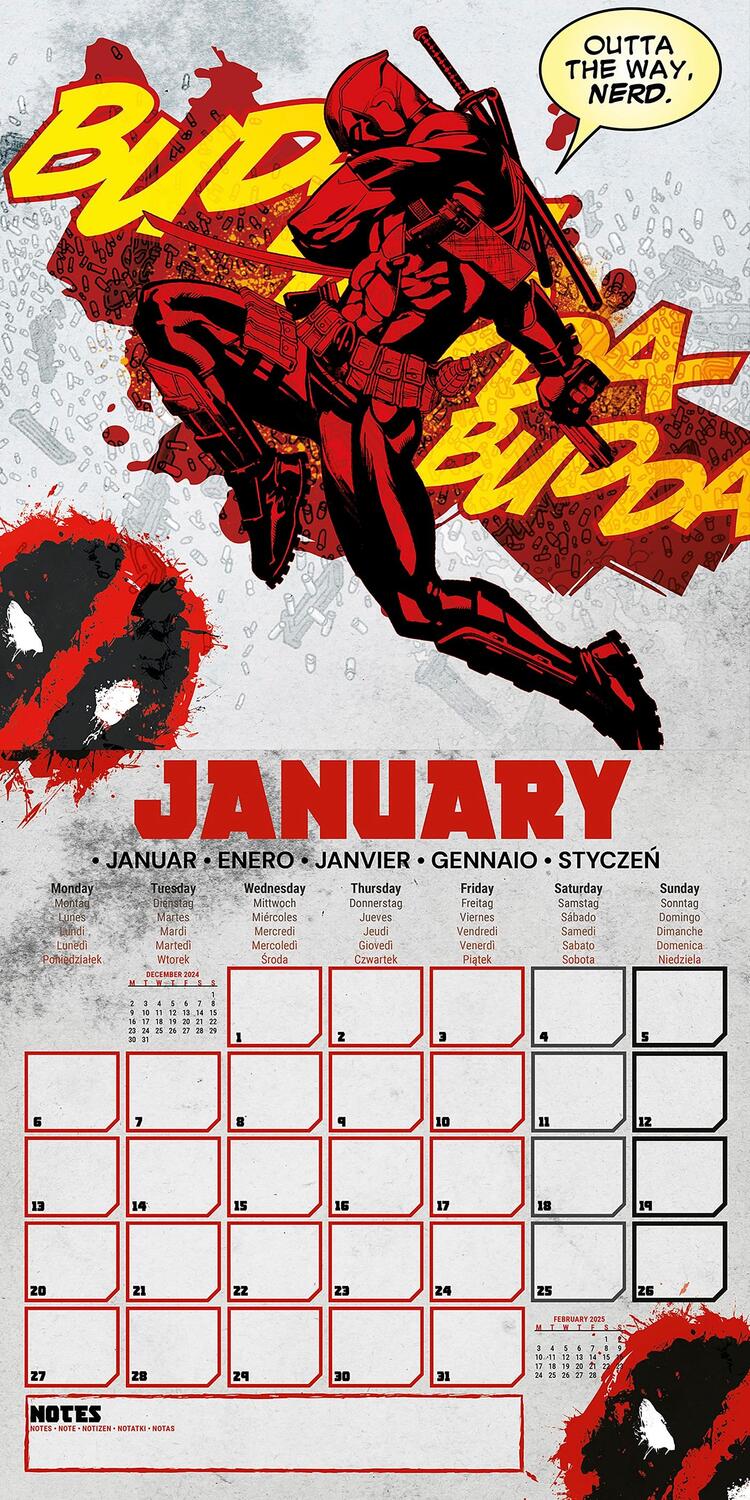 Bild: 9781804231654 | Deadpool 2025 30X30 Broschürenkalender | Kalender | 28 S. | Deutsch