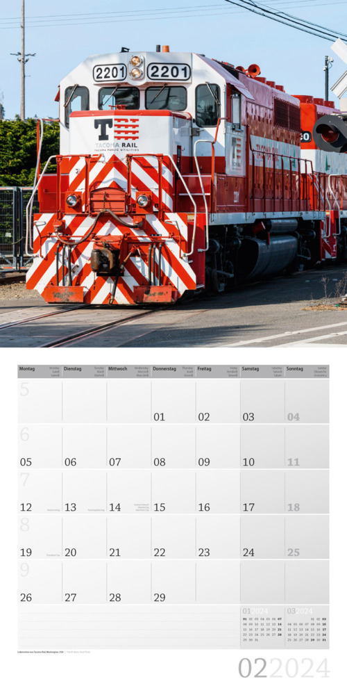 Bild: 9783838444154 | Lokomotiven Kalender 2024 - 30x30 | Ackermann Kunstverlag | Kalender