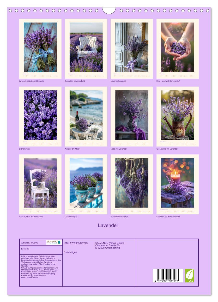 Bild: 9783383827273 | Lavendel (Wandkalender 2025 DIN A3 hoch), CALVENDO Monatskalender