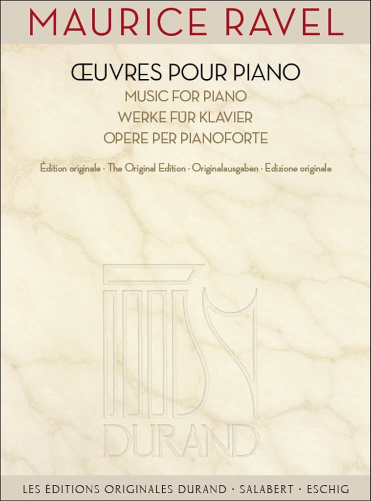 Cover: 9790044082704 | uvres pour piano | Maurice Ravel | Buch | 2014 | Editions Durand