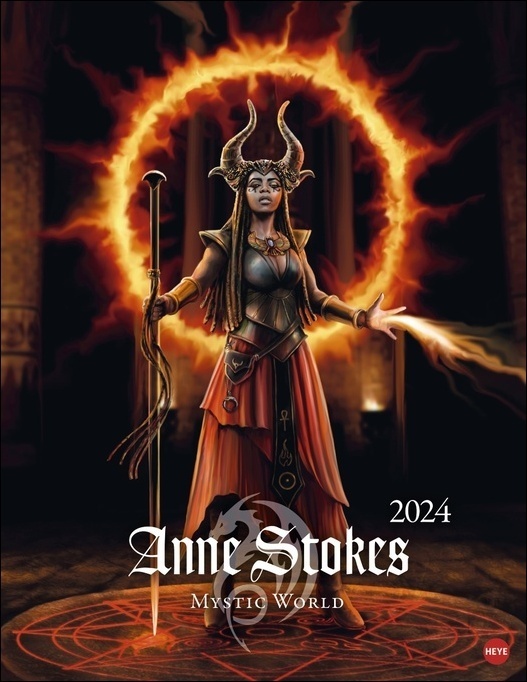 Cover: 9783756401574 | Anne Stokes: Mystic World Posterkalender 2024. Mystische Wesen in...