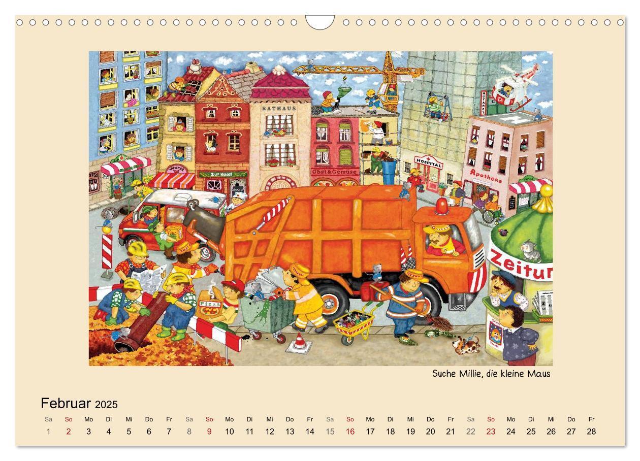 Bild: 9783435835188 | Wimmelbilder (Wandkalender 2025 DIN A3 quer), CALVENDO Monatskalender