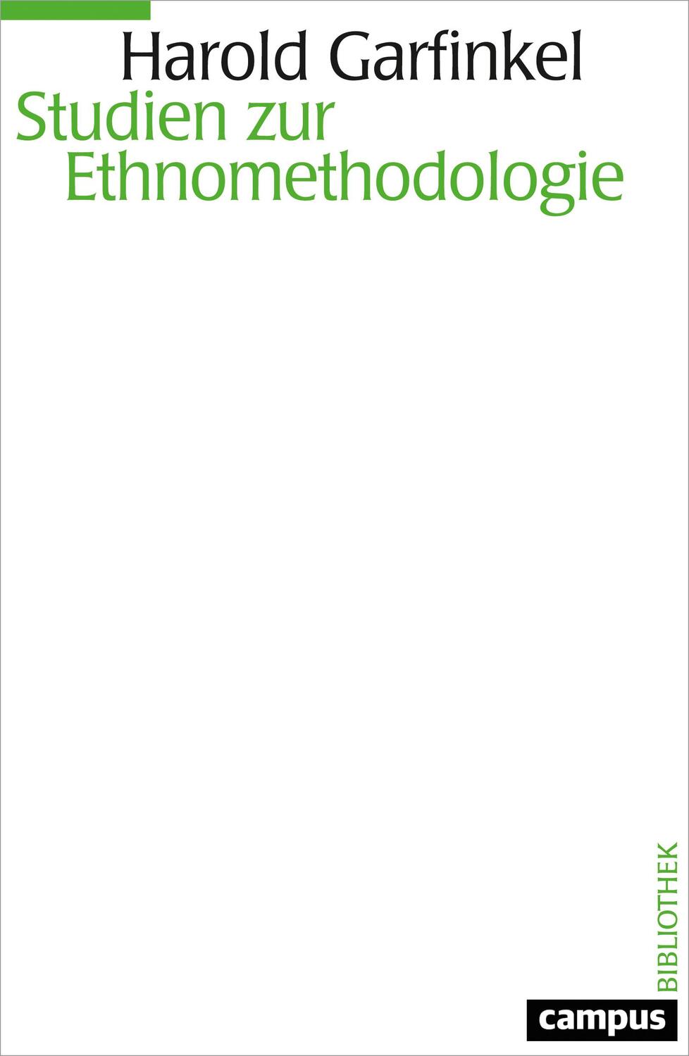 Cover: 9783593507392 | Studien zur Ethnomethodologie | Harold Garfinkel | Taschenbuch | 2020