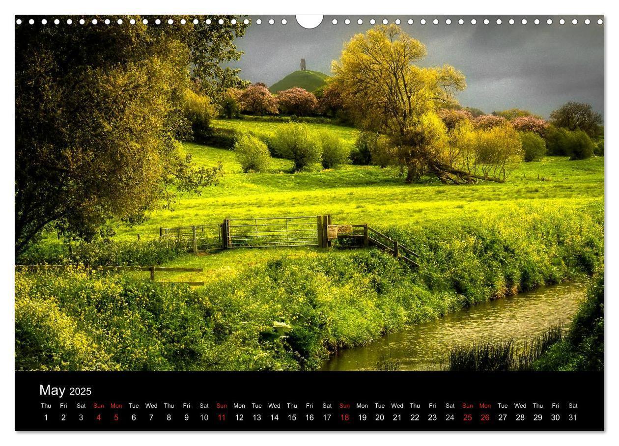 Bild: 9781325956449 | Glastonbury Tor (Wall Calendar 2025 DIN A3 landscape), CALVENDO 12...