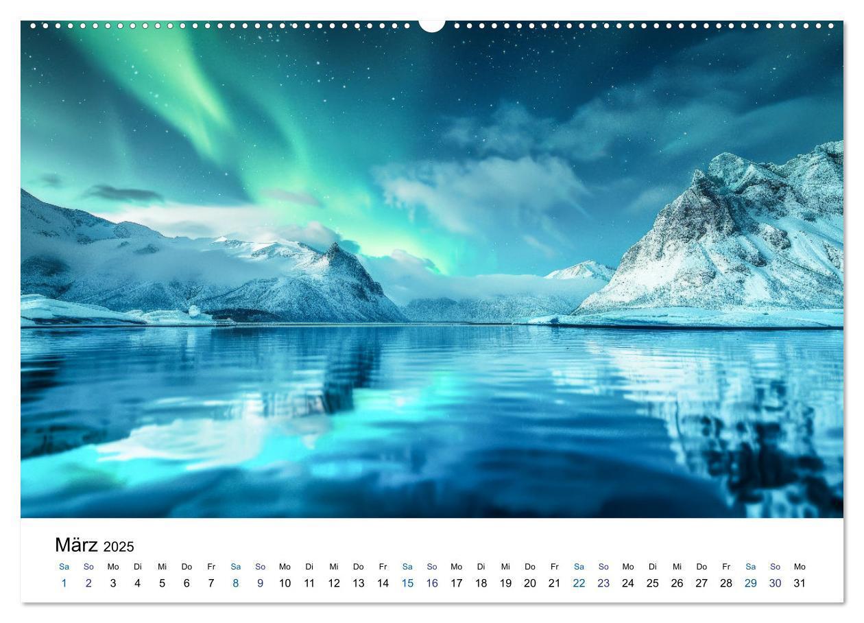 Bild: 9783383813702 | Aurora Borealis - Der Zauber der Nordlichter (Wandkalender 2025 DIN...