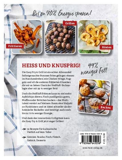 Rückseite: 9783966645058 | Tefal: Heißluftfritteuse Easy Fry &amp; Grill Kochbuch und Rezeptbuch