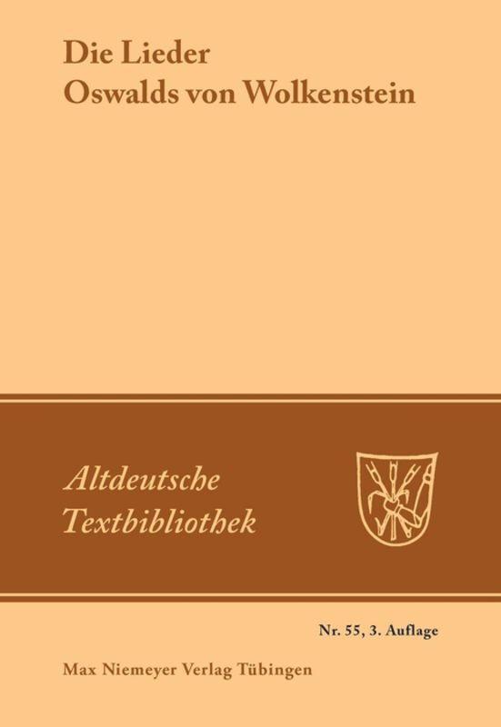 Cover: 9783484201552 | Die Lieder Oswalds von Wolkenstein | Karl Kurt Klein (u. a.) | Buch