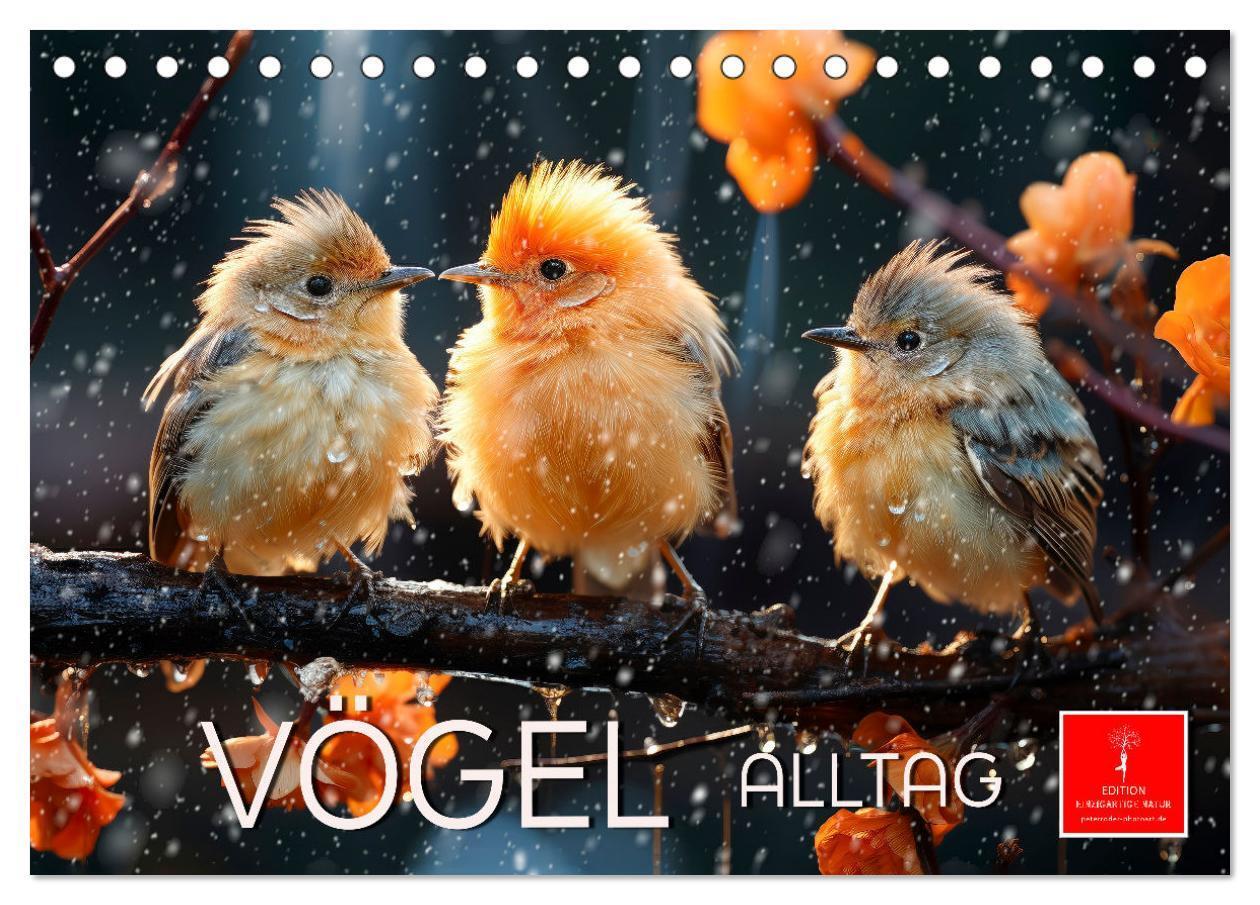 Cover: 9783383746222 | Vögel Alltag (Tischkalender 2024 DIN A5 quer), CALVENDO Monatskalender