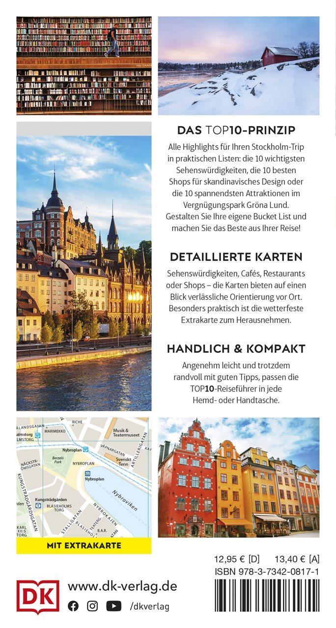 Rückseite: 9783734208171 | TOP10 Reiseführer Stockholm | DK Verlag - Reise | Taschenbuch | 128 S.