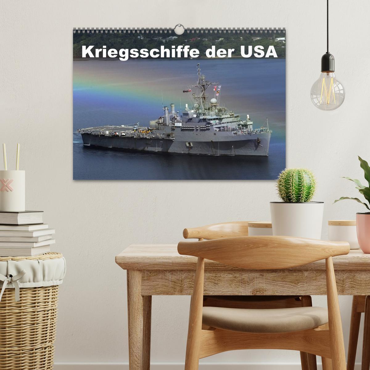 Bild: 9783435725533 | Kriegsschiffe der USA (Wandkalender 2025 DIN A3 quer), CALVENDO...