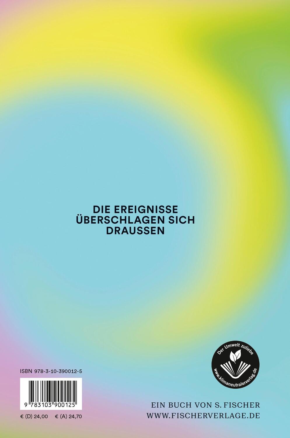 Rückseite: 9783103900125 | Chora | Gedichte | Michael Lentz | Buch | 128 S. | Deutsch | 2023