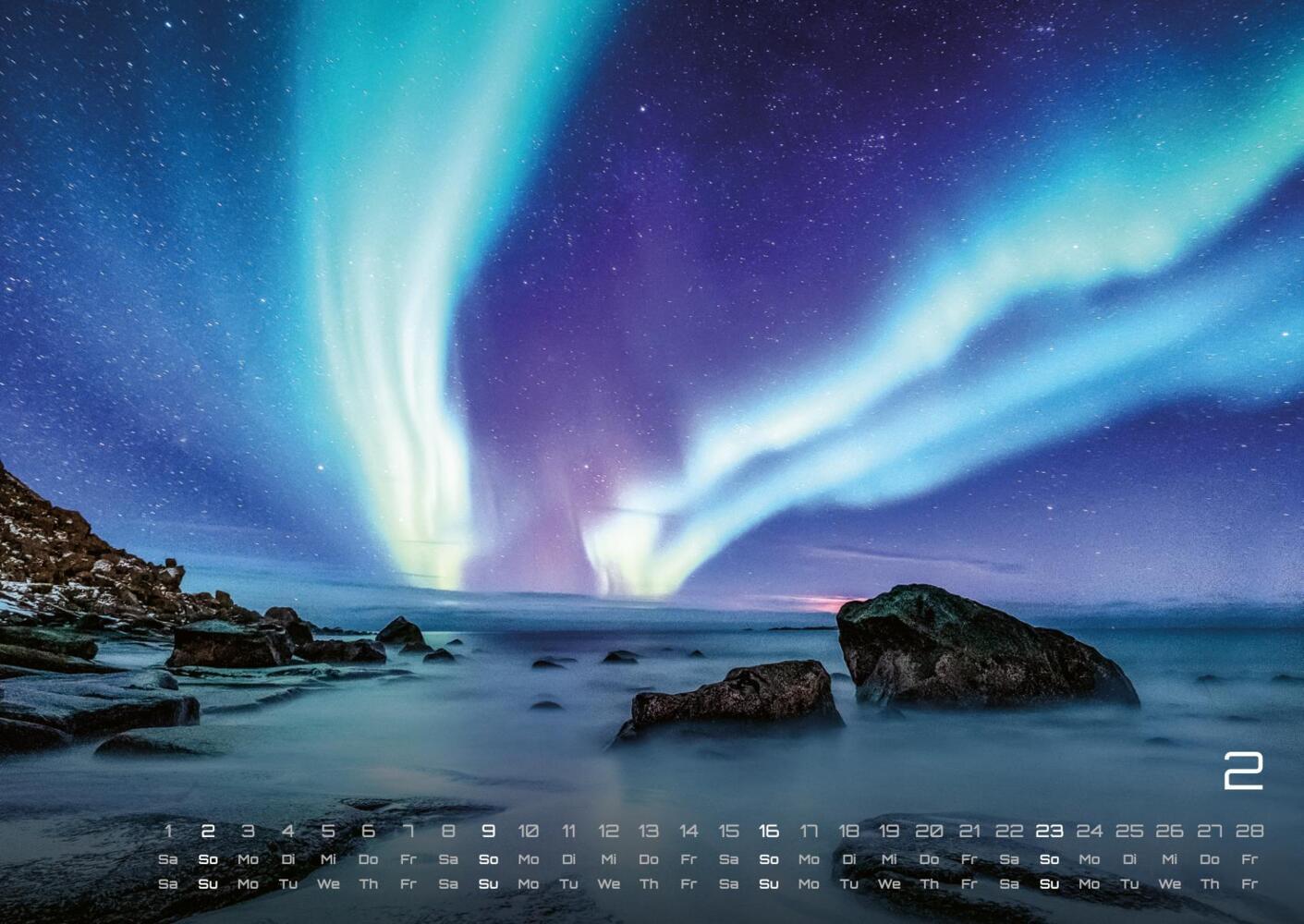 Bild: 9783986734251 | Polarlichter - grandiose Naturschauspiele - 2025 - Kalender DIN A2