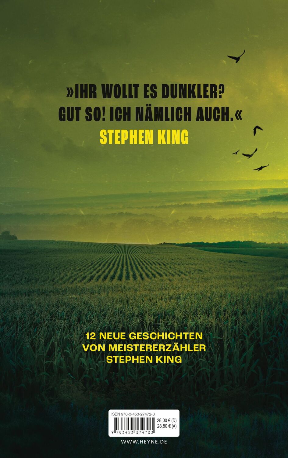 Bild: 9783453274723 | Ihr wollt es dunkler | Stephen King | Buch | 736 S. | Deutsch | 2024