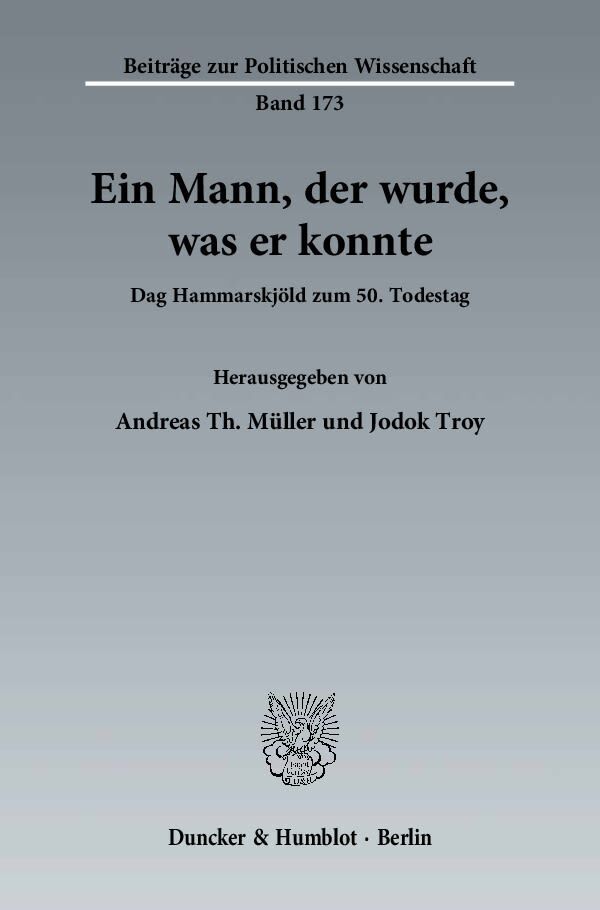 Cover: 9783428137985 | Ein Mann, der wurde, was er konnte. | Andreas Th. Müller (u. a.)