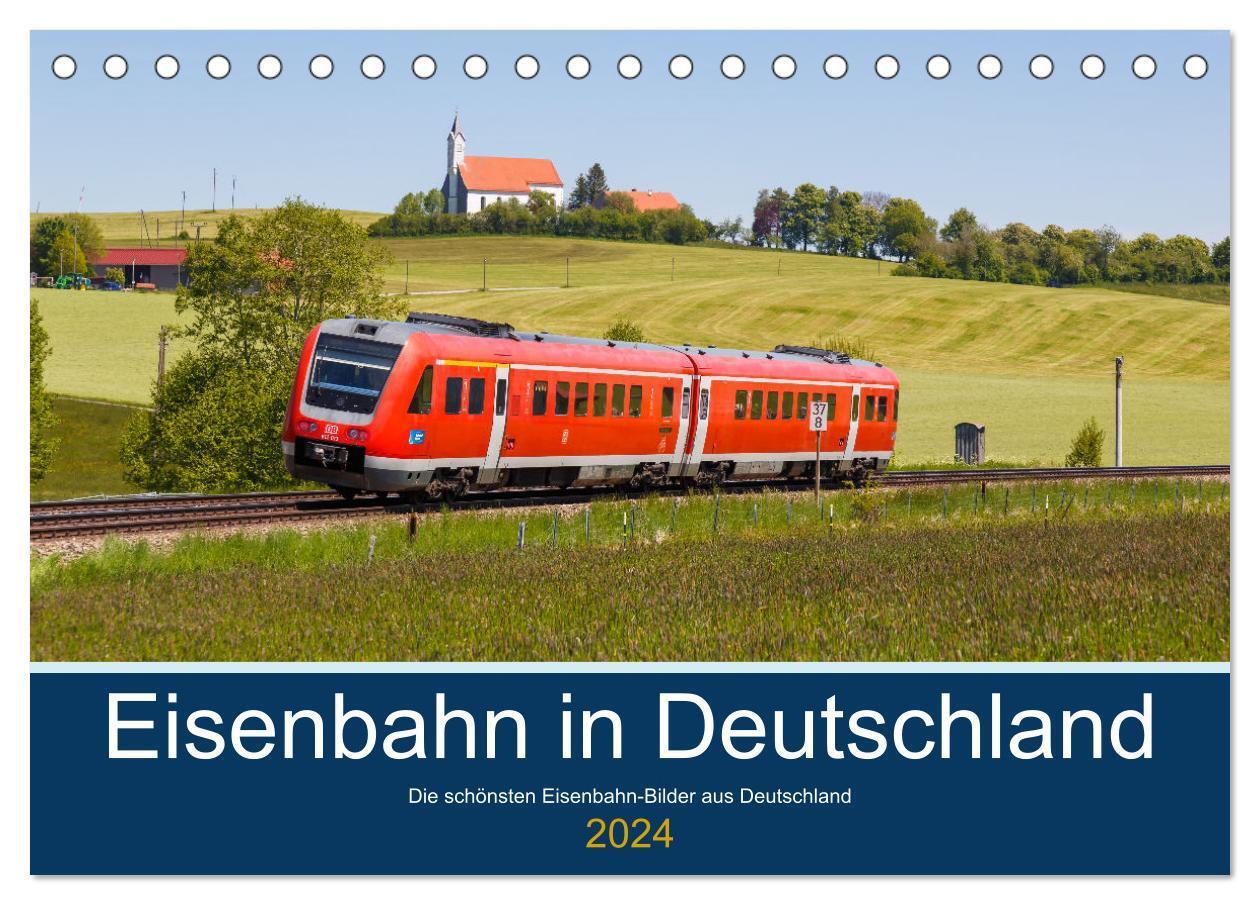 Cover: 9783675547148 | Eisenbahn in Deutschland (Tischkalender 2024 DIN A5 quer), CALVENDO...