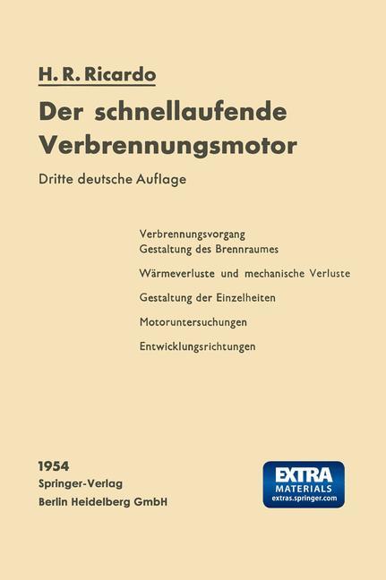 Cover: 9783662114551 | Der schnellaufende Verbrennungsmotor | Harry R. Ricardo | Taschenbuch