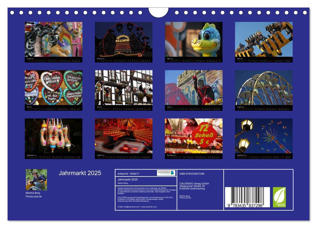 Bild: 9783435837298 | Jahrmarkt 2025 (Wandkalender 2025 DIN A4 quer), CALVENDO...