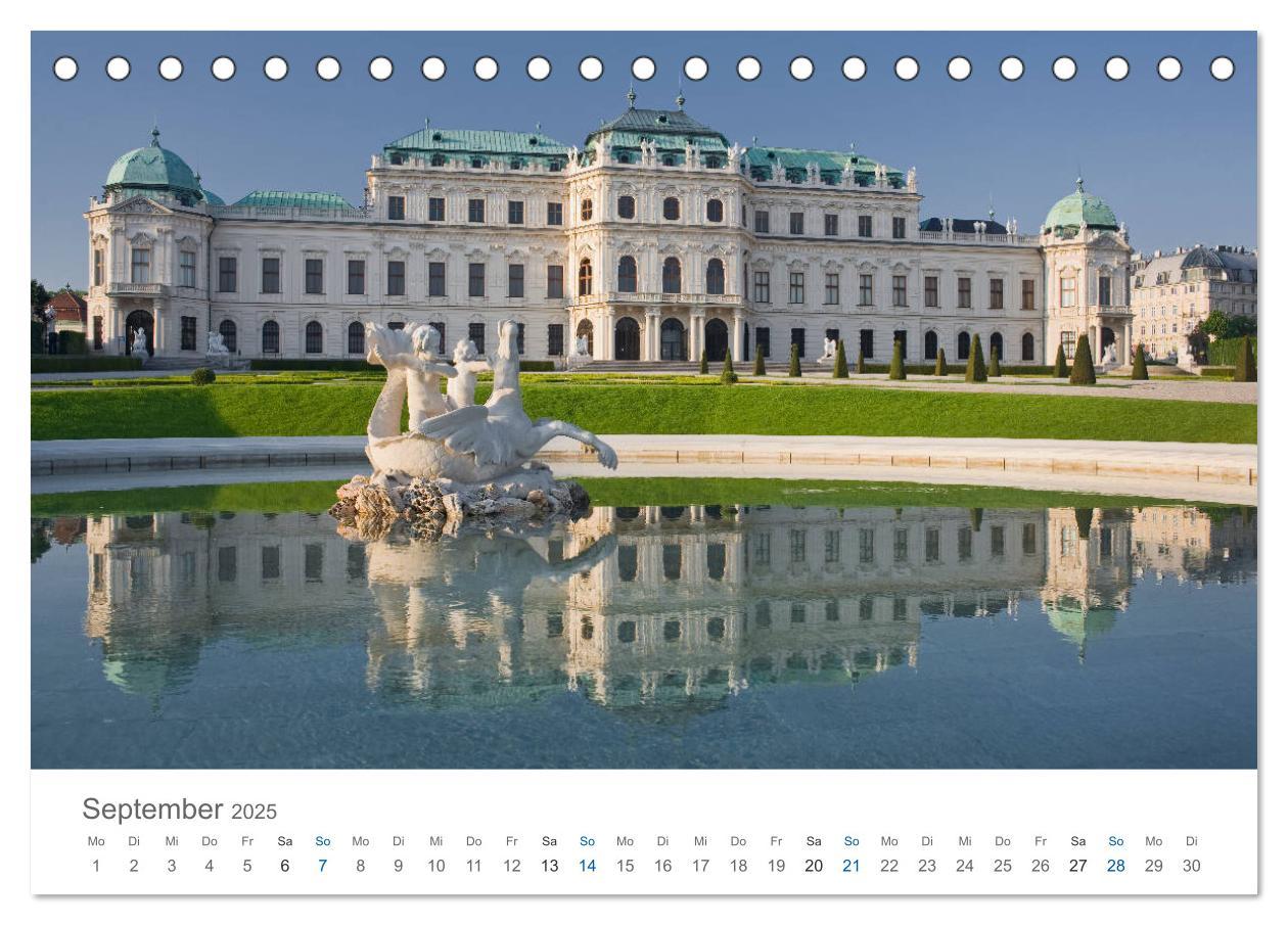 Bild: 9783435452460 | Traumhaftes Wien 2025 (Tischkalender 2025 DIN A5 quer), CALVENDO...