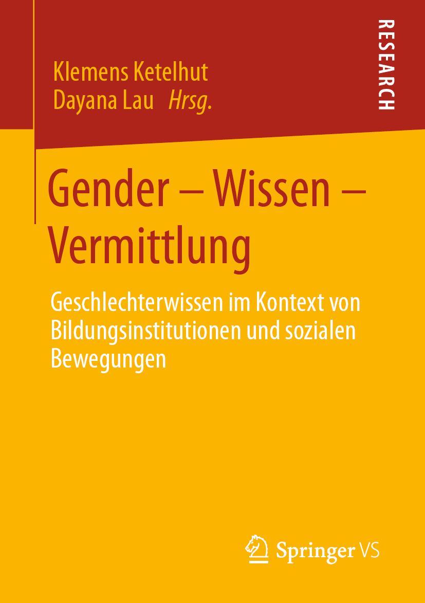 Cover: 9783658276997 | Gender - Wissen - Vermittlung | Dayana Lau (u. a.) | Taschenbuch | vi