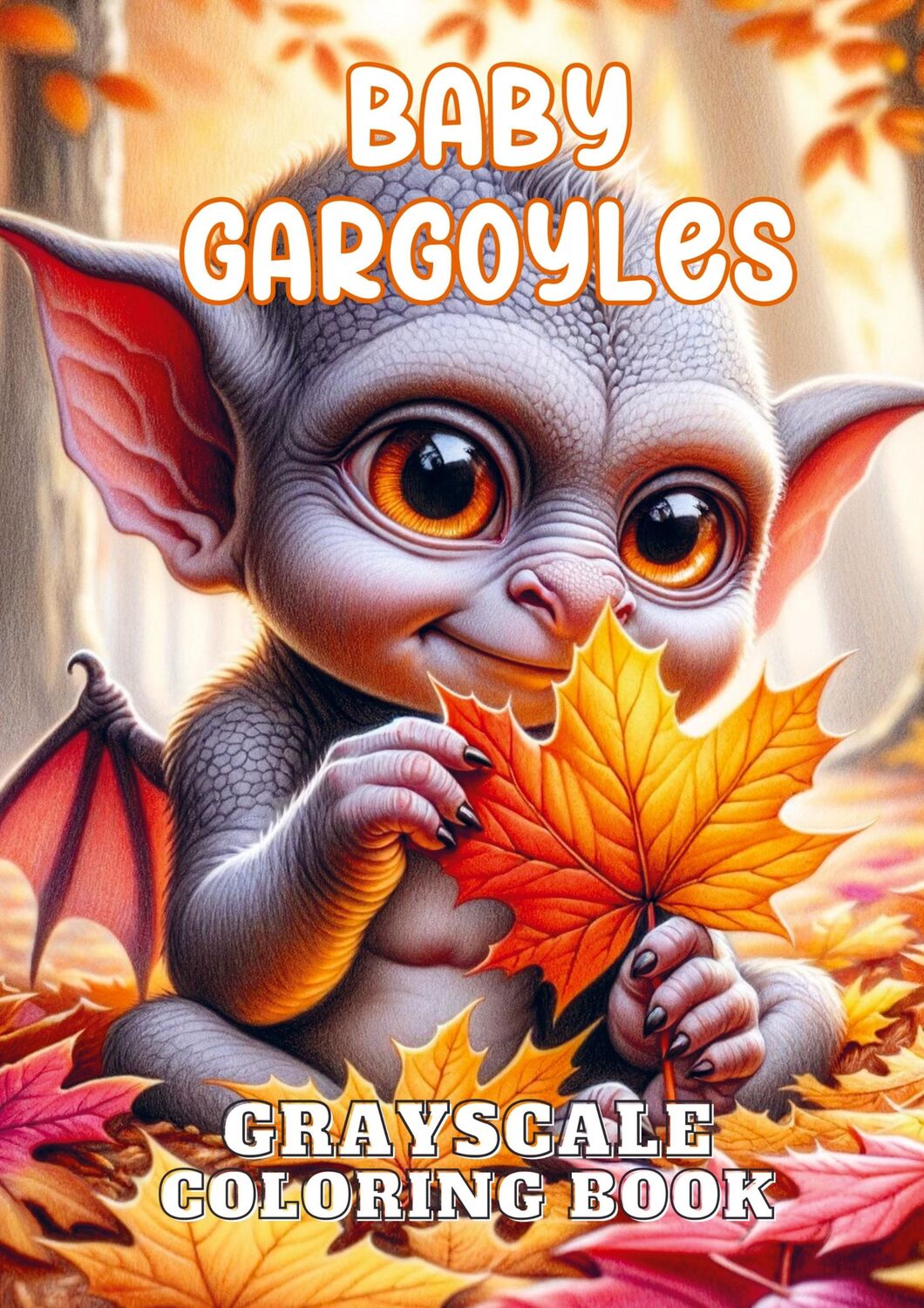 Cover: 9789464927825 | Baby Gargoyles | Grayscale Coloring Book | Nori Art Coloring | Buch