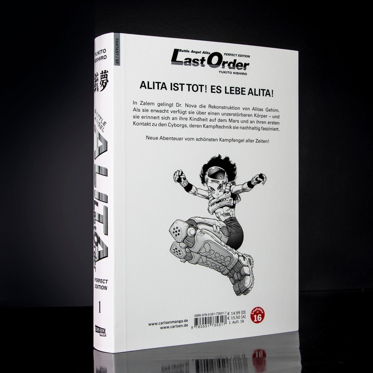 Rückseite: 9783551735317 | Battle Angel Alita - Last Order - Perfect Edition 1 | Yukito Kishiro