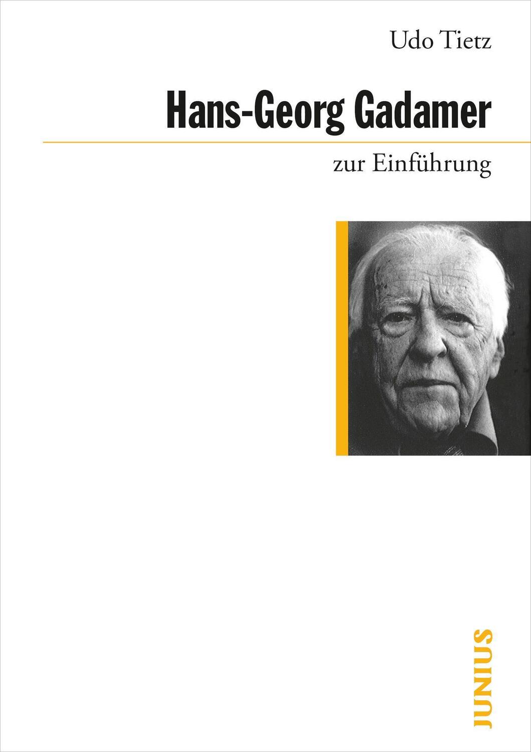 Cover: 9783885066125 | Hans-Georg Gadamer zur Einführung | Udo Tietz | Taschenbuch | Deutsch