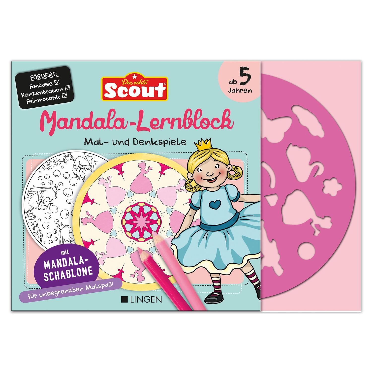 Cover: 9783963473425 | Scout: Mandala-Lernblock: Mal- und Denkspiele | Taschenbuch | 80 S.