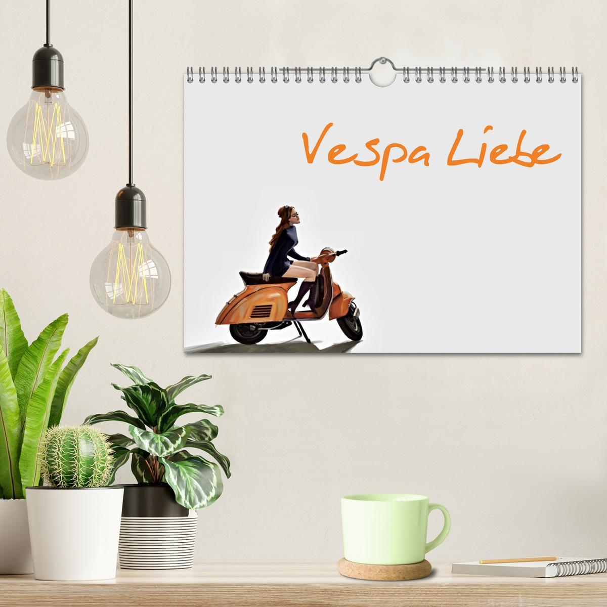 Bild: 9783383977985 | Vespa Liebe (Wandkalender 2025 DIN A4 quer), CALVENDO Monatskalender