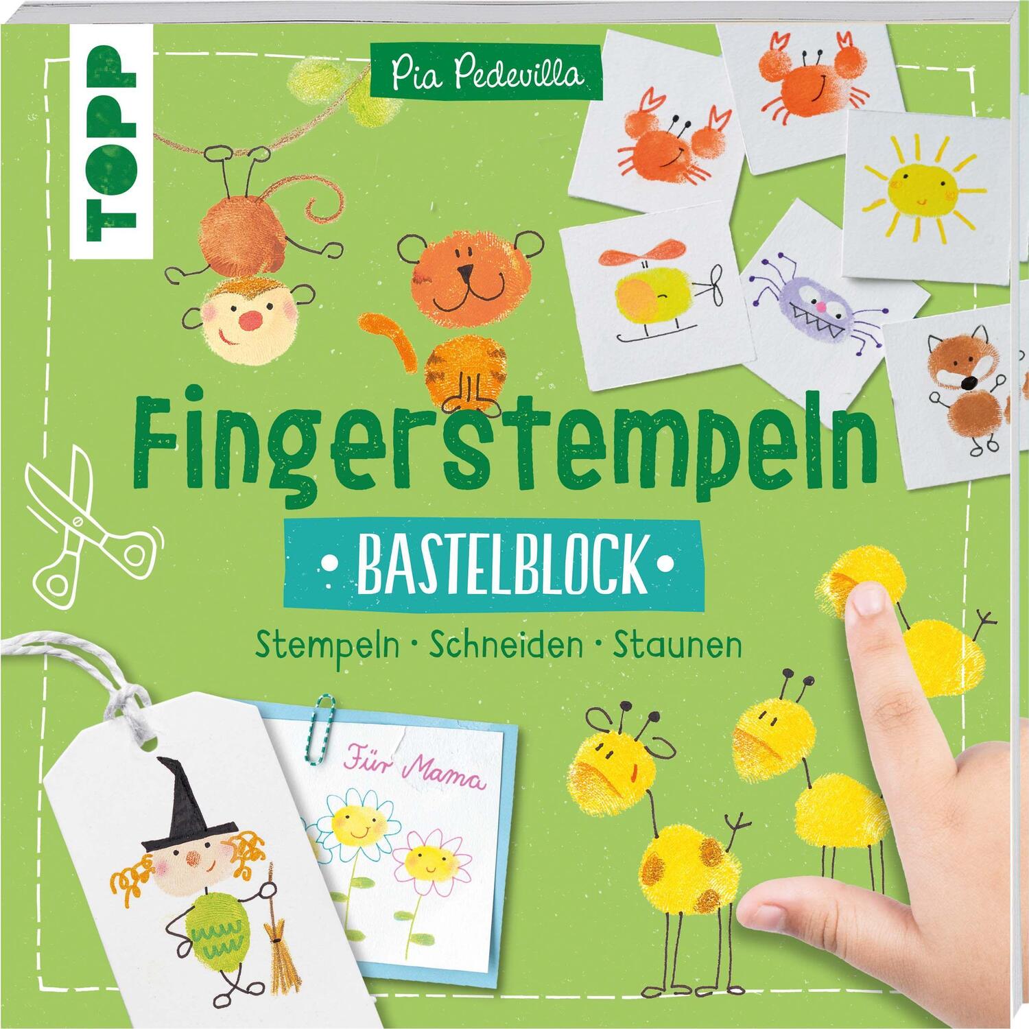 Cover: 9783772446481 | Fingerstempeln. Bastelblock | Stempeln · Schneiden · Staunen | Buch