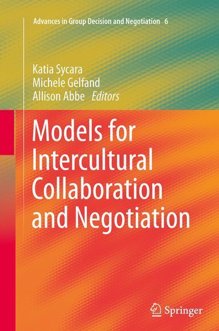 Cover: 9789400796379 | Models for Intercultural Collaboration and Negotiation | Taschenbuch