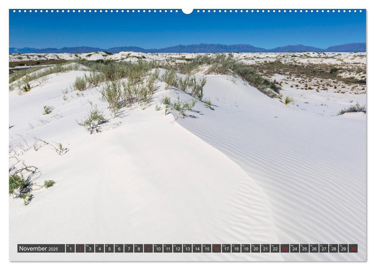 Bild: 9783435209835 | WHITE SANDS Die weiße Wüste in New Mexico (Wandkalender 2025 DIN A2...