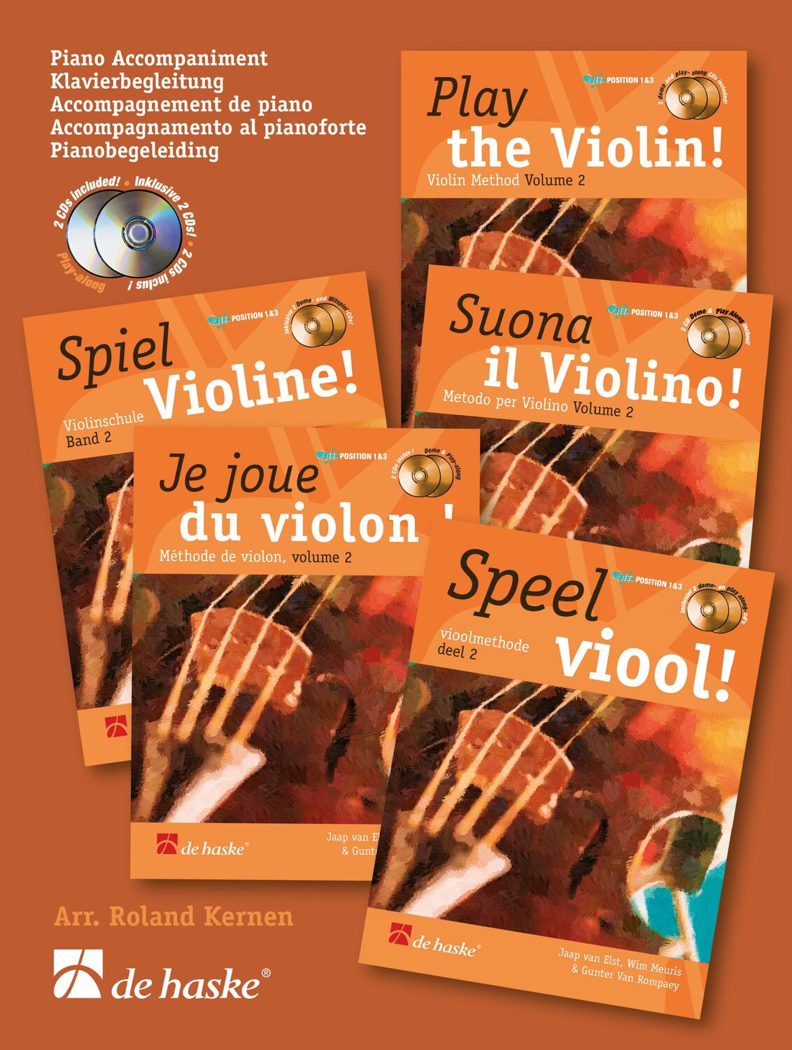 Cover: 9789043127493 | Play the Violin! Piano Accompaniment vol. 2 | All languages | Rompaey