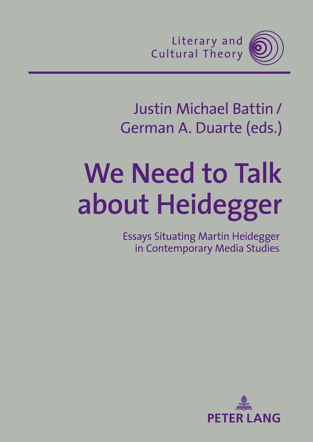 Cover: 9783631750674 | We Need to Talk About Heidegger | German A. Duarte (u. a.) | Buch