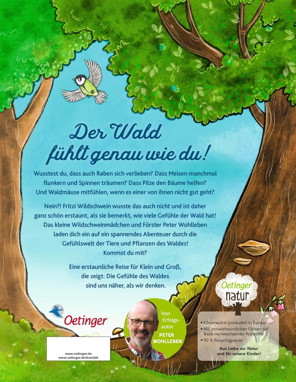 Rückseite: 9783751205542 | Wie fühlt der Wald? | Peter Wohlleben | Buch | Oetinger natur | 32 S.