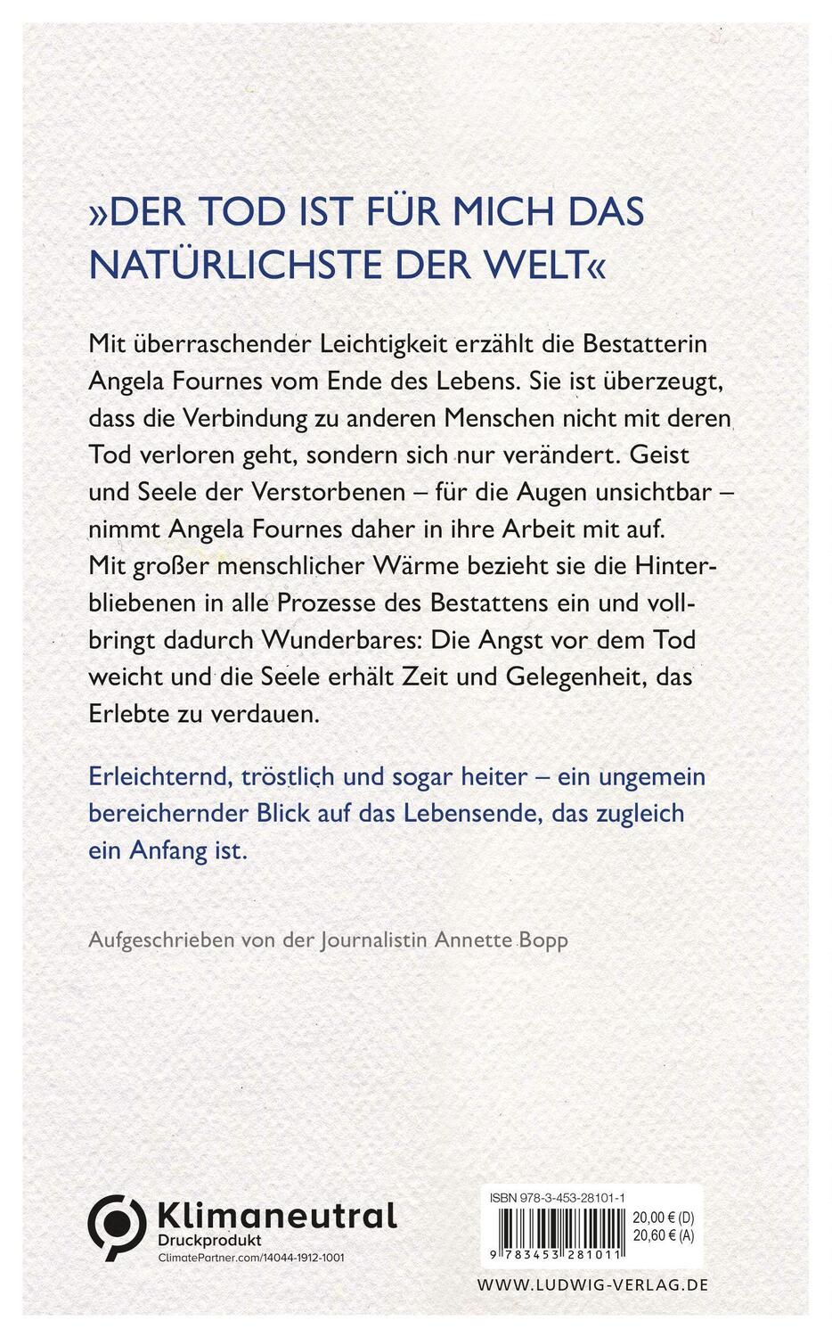 Bild: 9783453281011 | Den Tod muss man leben | Angela Fournes (u. a.) | Buch | Deutsch