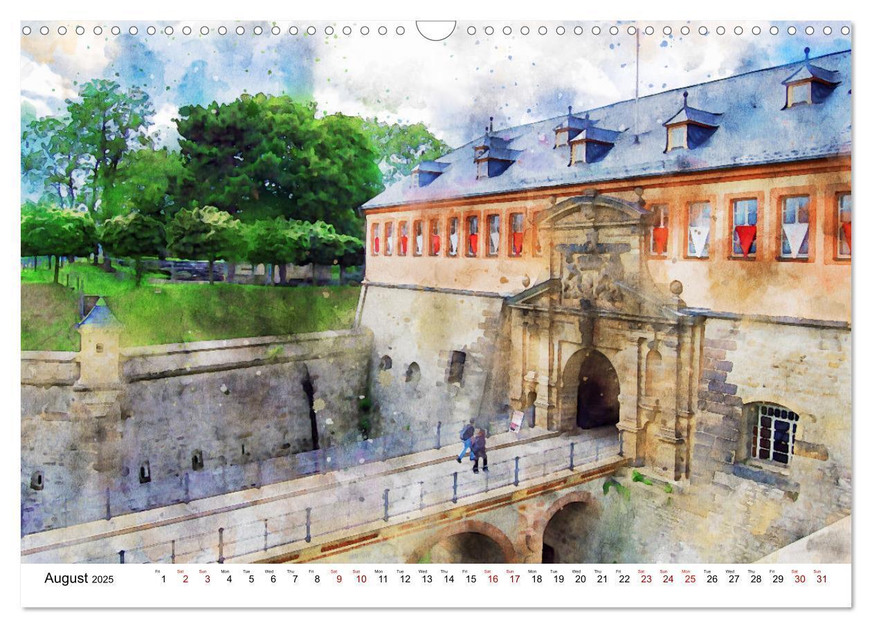 Bild: 9781325935758 | Erfurt - City views in watercolors (Wall Calendar 2025 DIN A3...