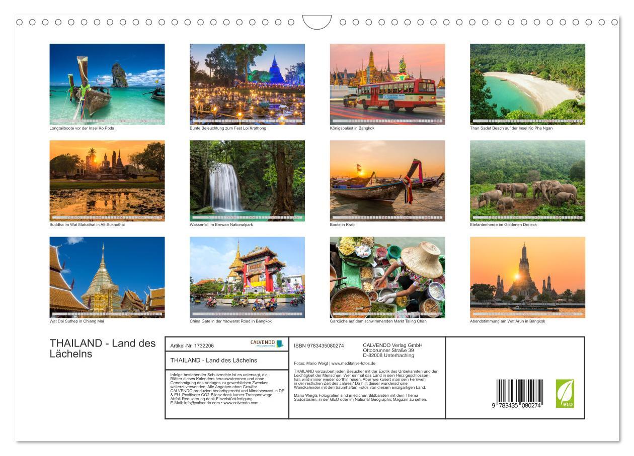 Bild: 9783435080274 | THAILAND - Land des Lächelns (Wandkalender 2025 DIN A3 quer),...