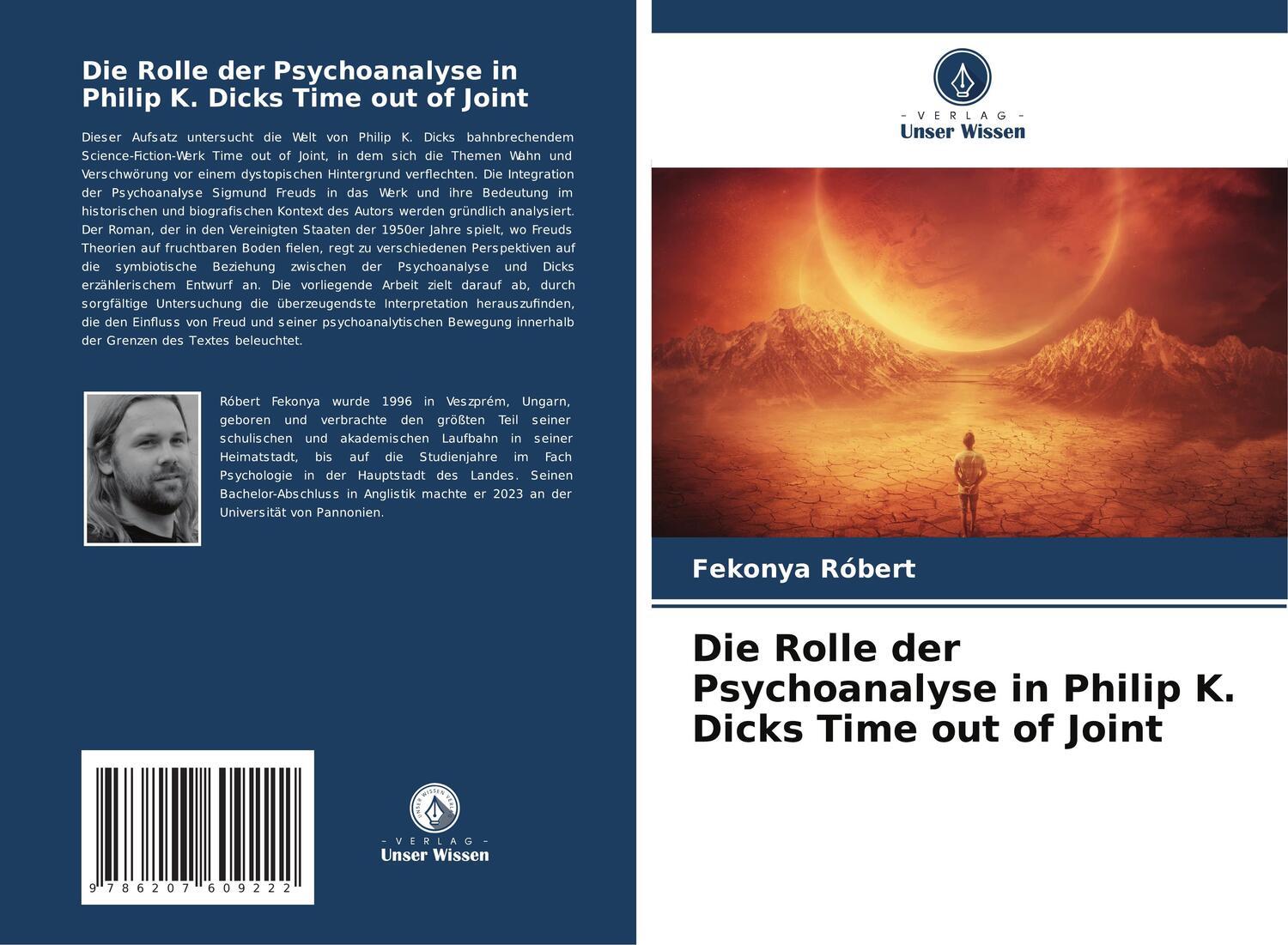 Cover: 9786207609222 | Die Rolle der Psychoanalyse in Philip K. Dicks Time out of Joint