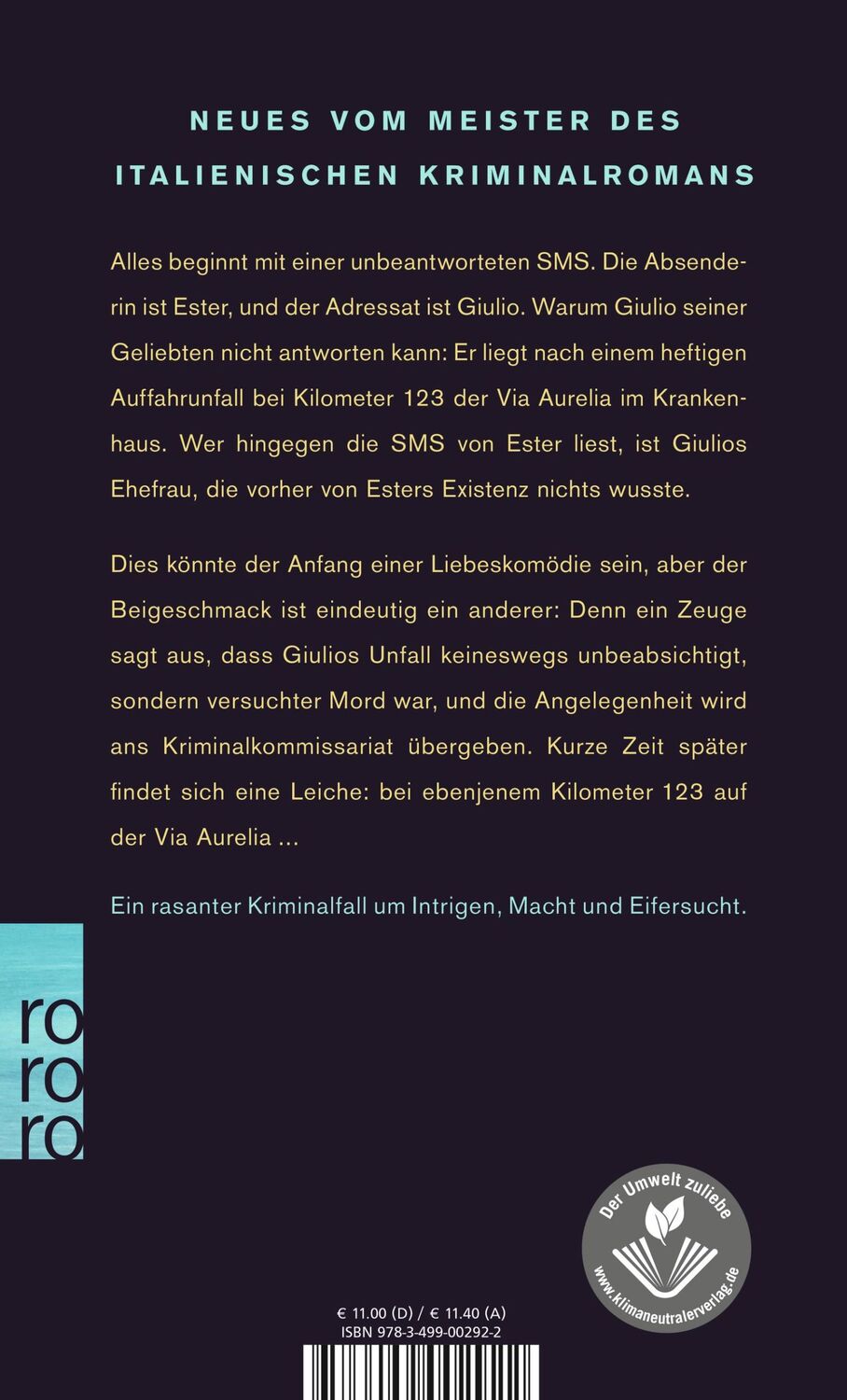 Rückseite: 9783499002922 | Kilometer 123 | Andrea Camilleri | Taschenbuch | 144 S. | Deutsch