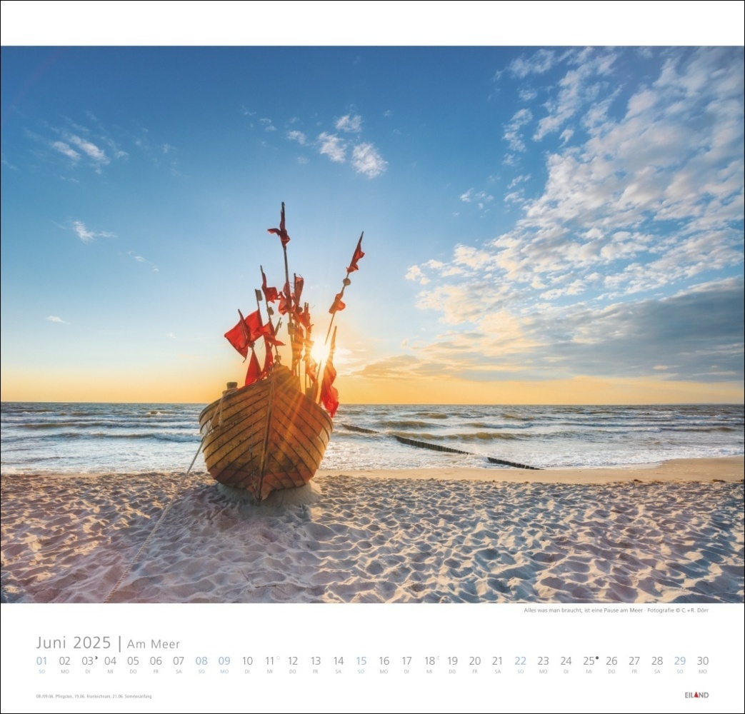 Bild: 9783964023094 | Am Meer Edition Kalender 2025 - Sand, Wind und Wellen | Kalender