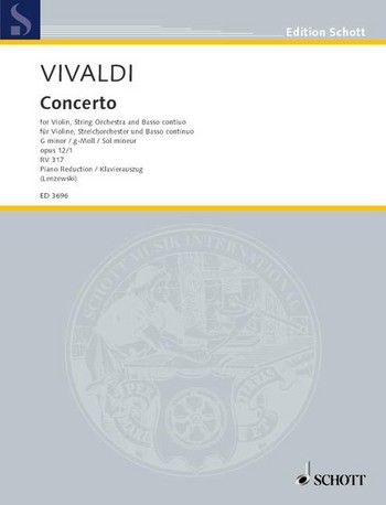 Cover: 9790001044226 | Concerto g-Moll | Antonio Vivaldi | Buch | 28 S. | Deutsch | 1984