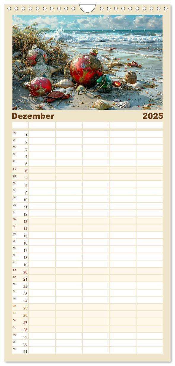 Bild: 9783457150924 | Familienplaner 2025 - Strandgut mit 5 Spalten (Wandkalender, 21 x...