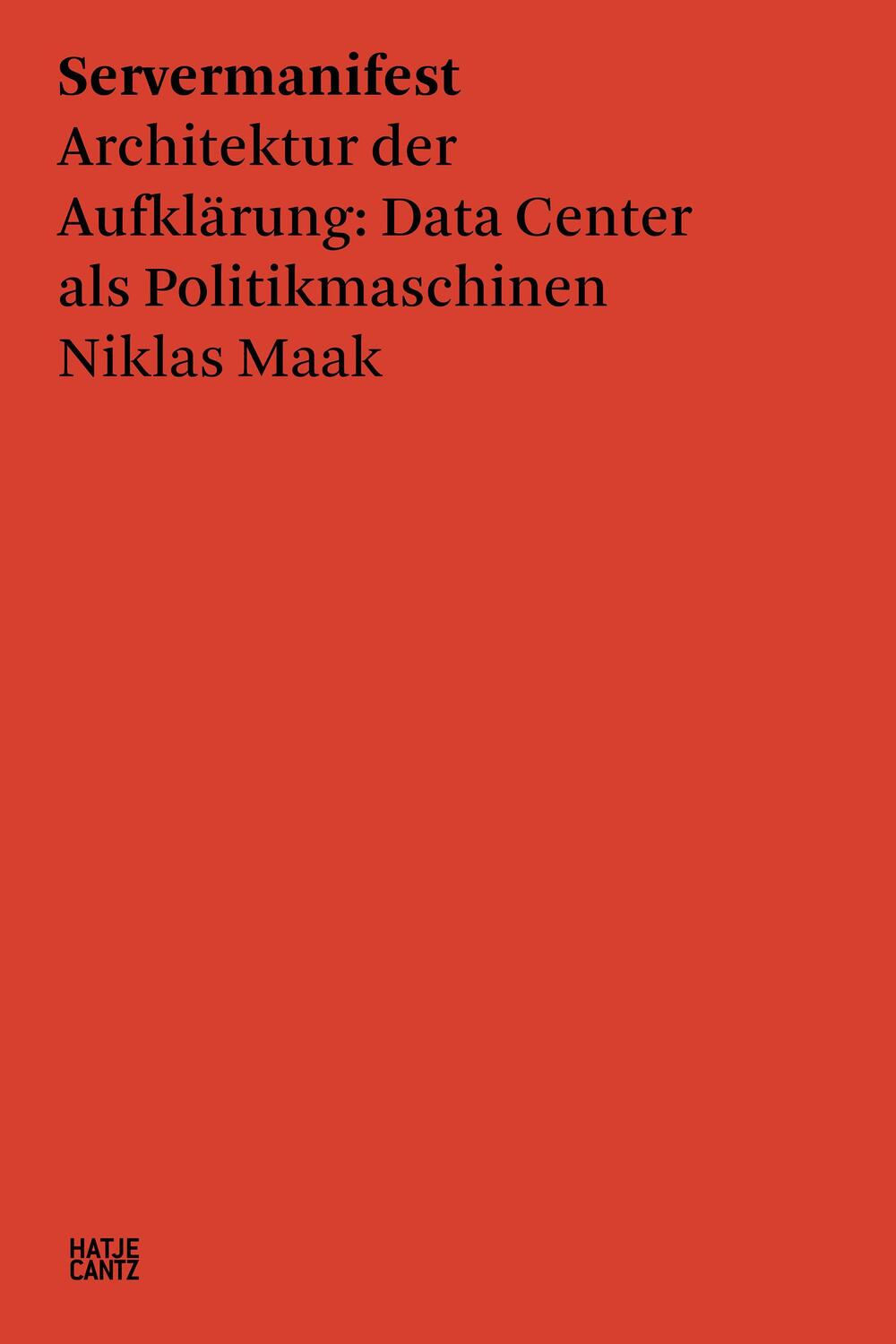 Cover: 9783775750691 | Servermanifest | Niklas Maak | Taschenbuch | 112 S. | Deutsch | 2022
