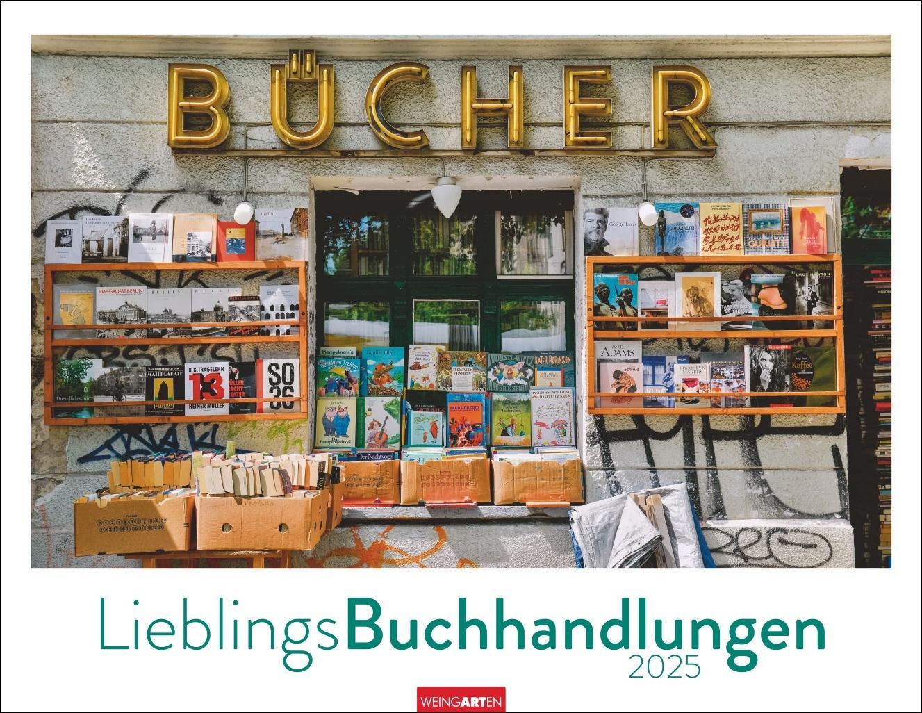 Cover: 9783839901304 | Lieblings-Buchhandlungen Kalender 2025 | Kalender | Spiralbindung
