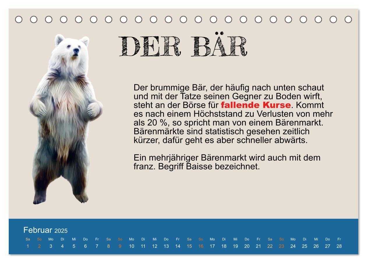 Bild: 9783383942501 | Tiere in der Finanzwelt 2025 (Tischkalender 2025 DIN A5 quer),...