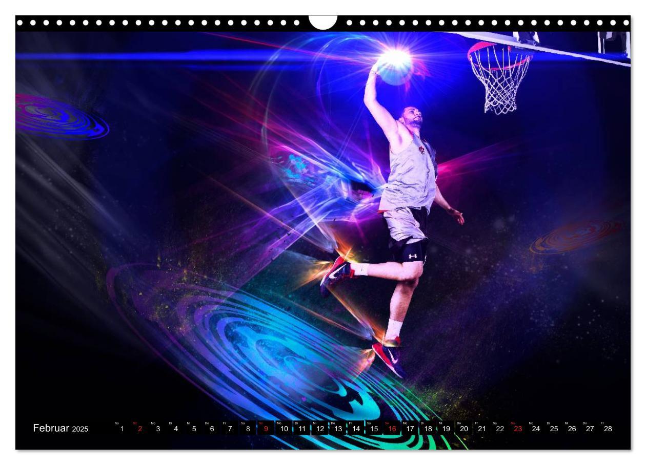 Bild: 9783435616251 | Basketball Fantasiewelten (Wandkalender 2025 DIN A3 quer), CALVENDO...